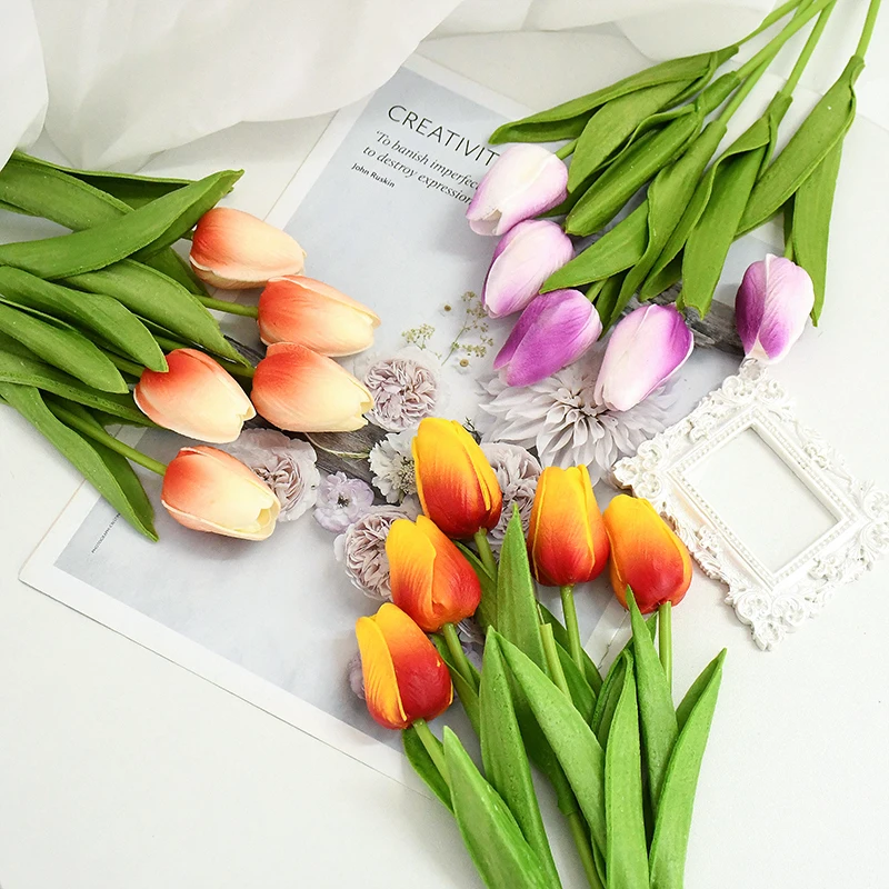 Growhabity – Uv Resistant Lifelike Artificial Tulips Flowers