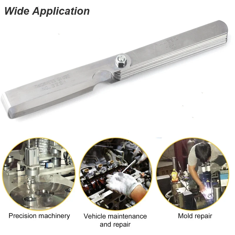 Feeler Gauge 89A32 Inch Metric Thickness Fractional MetricRange 0.04-0.88mm