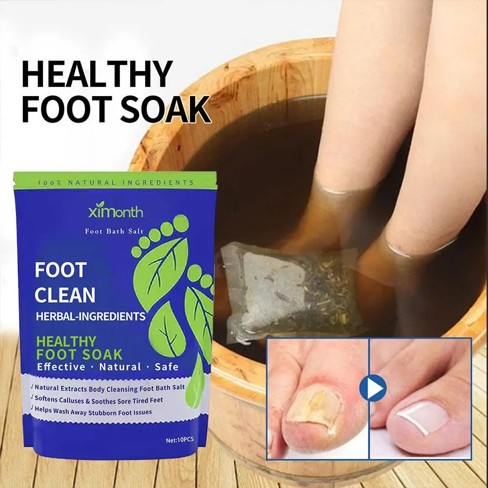 

10pcs Detox Foot Soak Herbal Lymphatic Health Promote Blood Circulation Improve Sleep Stress Remove Relieve Swelling Foot Bath