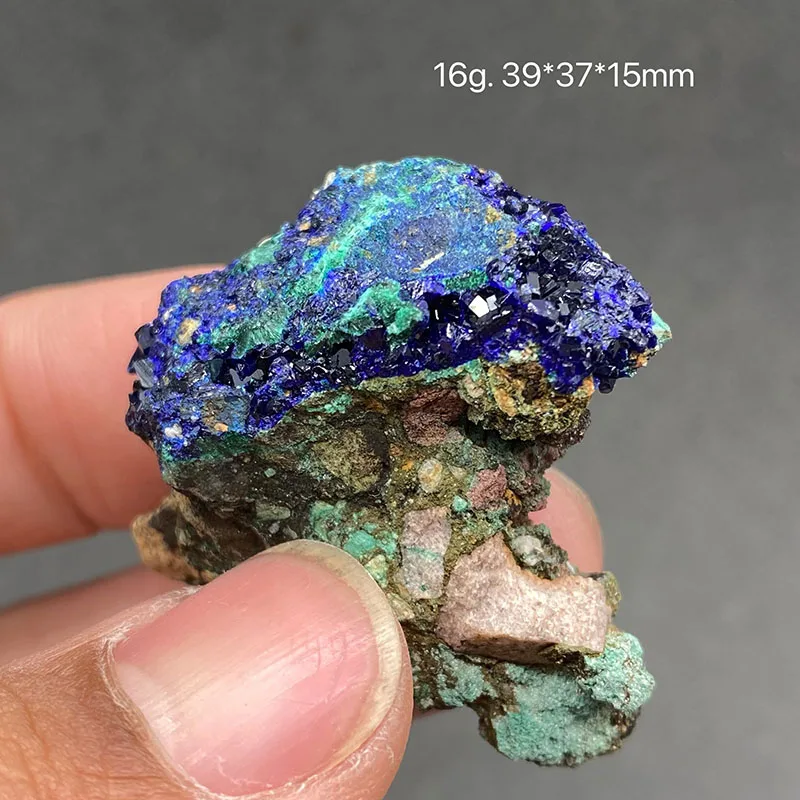 100% natural azurite and malachite symbiotic raw stone mineral specimen healing crystal gem collection