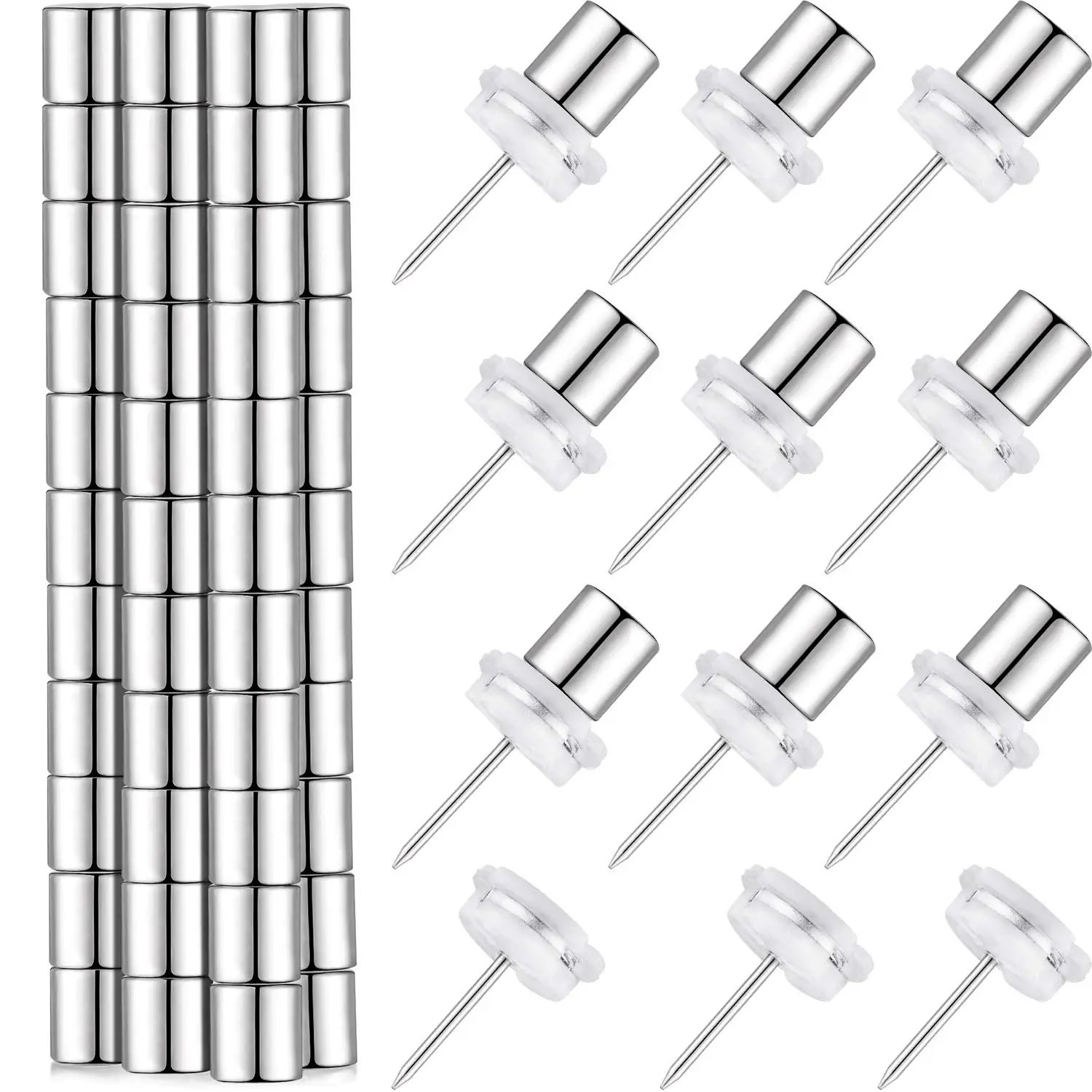 3/5/10/12/15Pcs Super Strong Neodymium Magnetic Pushpin  Magnet Thumbtack Poster and Photo Hangers for Walls Bulletin Boards