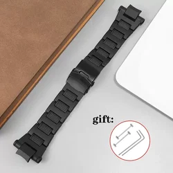 Black Quality Men's Sport Watch Bracelet - Durable Plastic Watchband Replacement - 16mm (Black black)