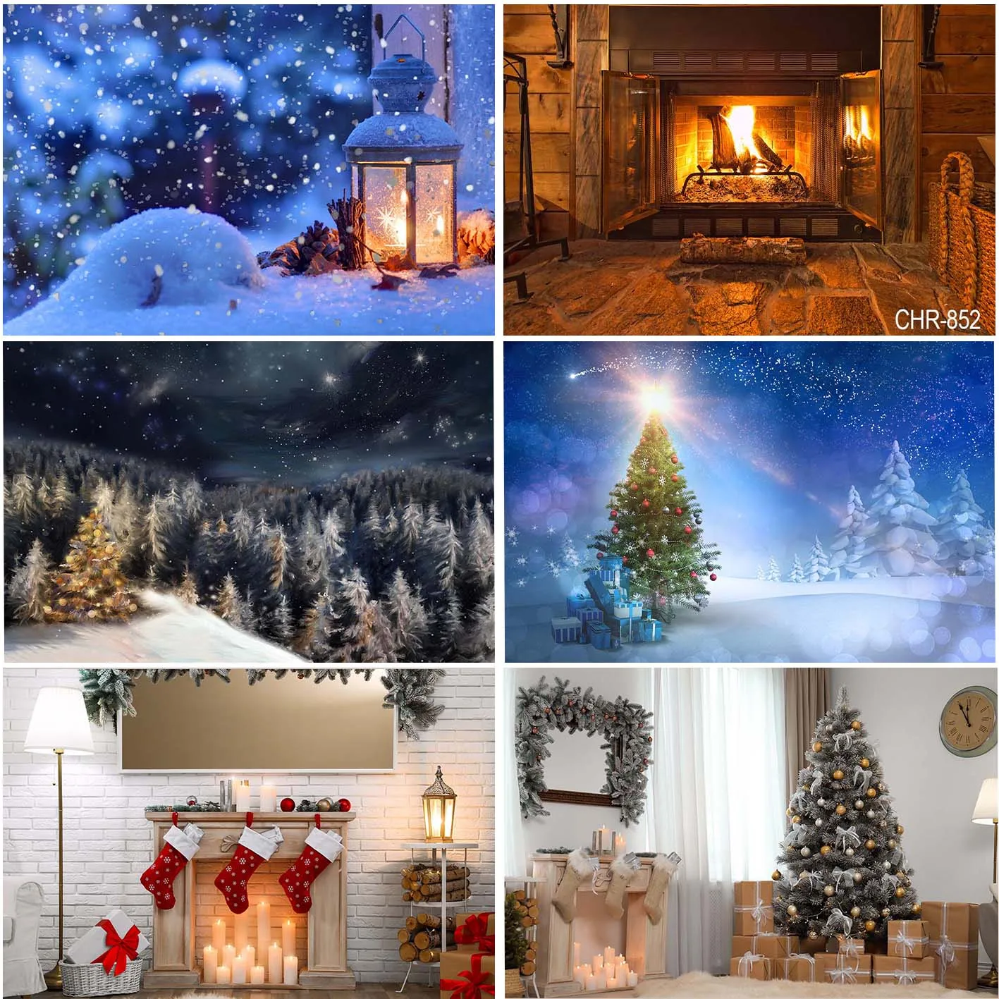 

Рождественский фон с изображением заснеженной ночи камина леса природный пейзаж украшение интерьера пользовательский баннер студийный реквизит фоны