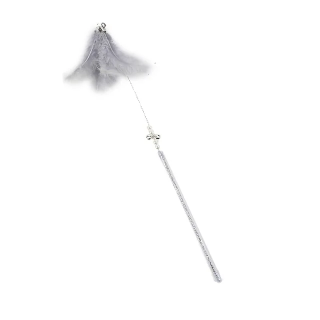 Interactive cat toy fun feathers and Bell self-tickling Cat Wand Toy Kitten Play Tease Wand Toy Cat Toy 3
