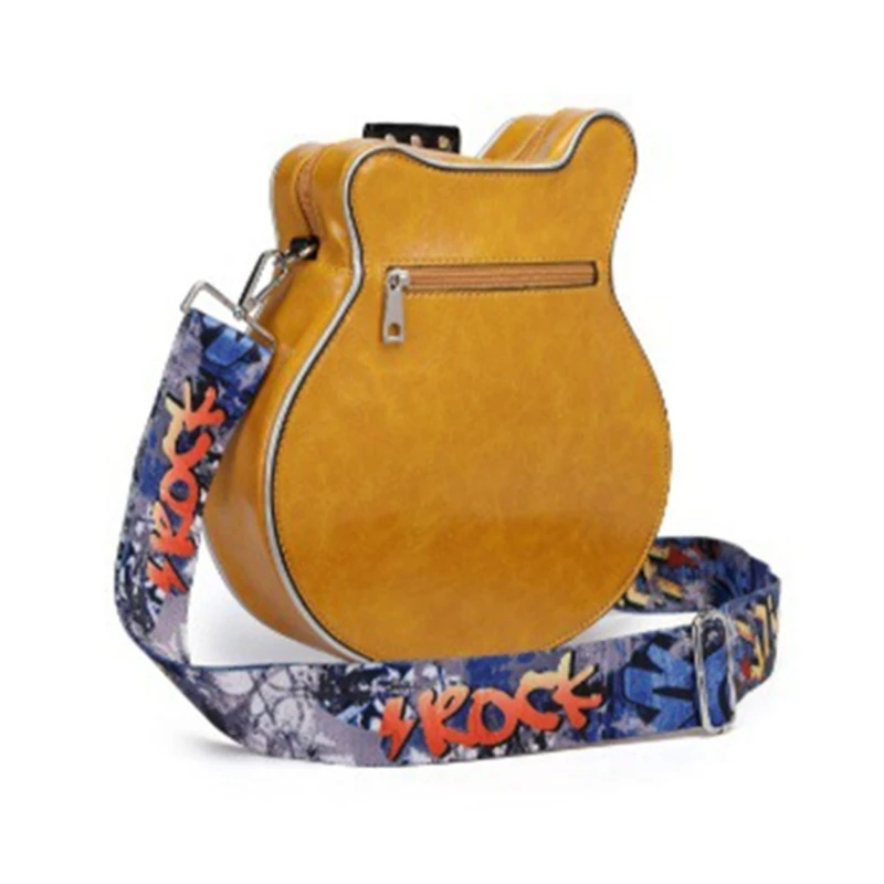 

Guitar Shoulder Bags Creative Crossbody Bag PU Leather Bag for Girls Women