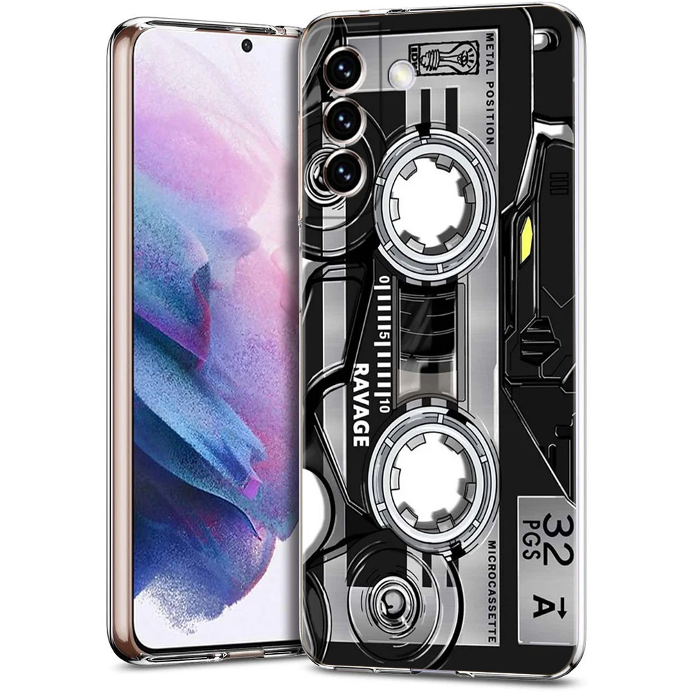 Clear Retro Vintage Cassette Tape Phone Case Cover