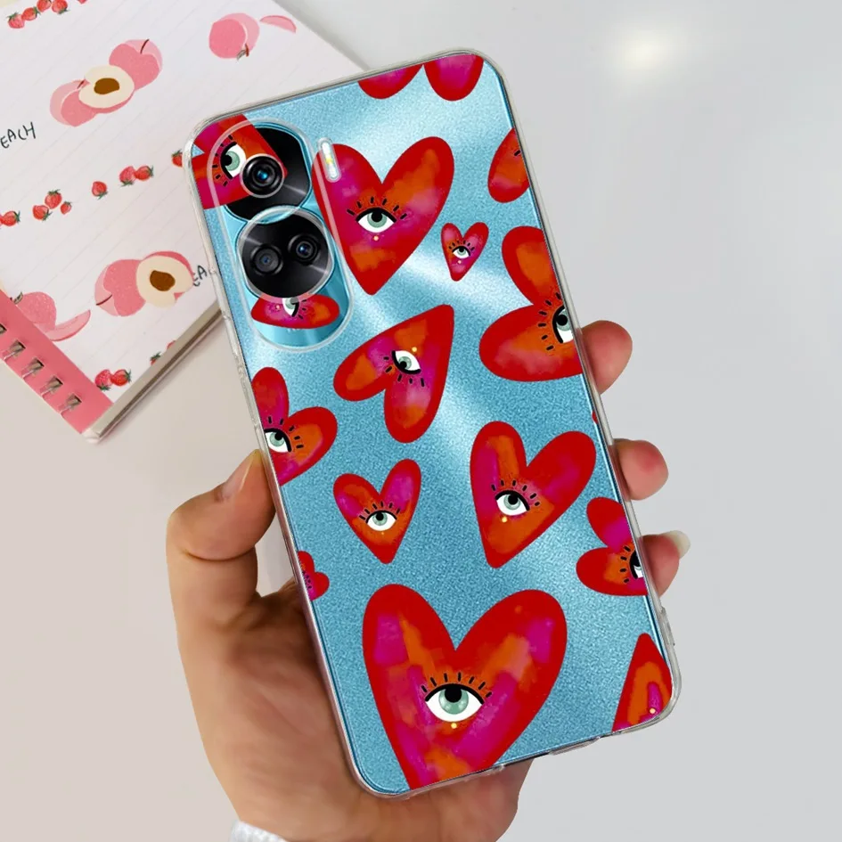 Stylish Pattern Soft Silicone Clear Back Cover