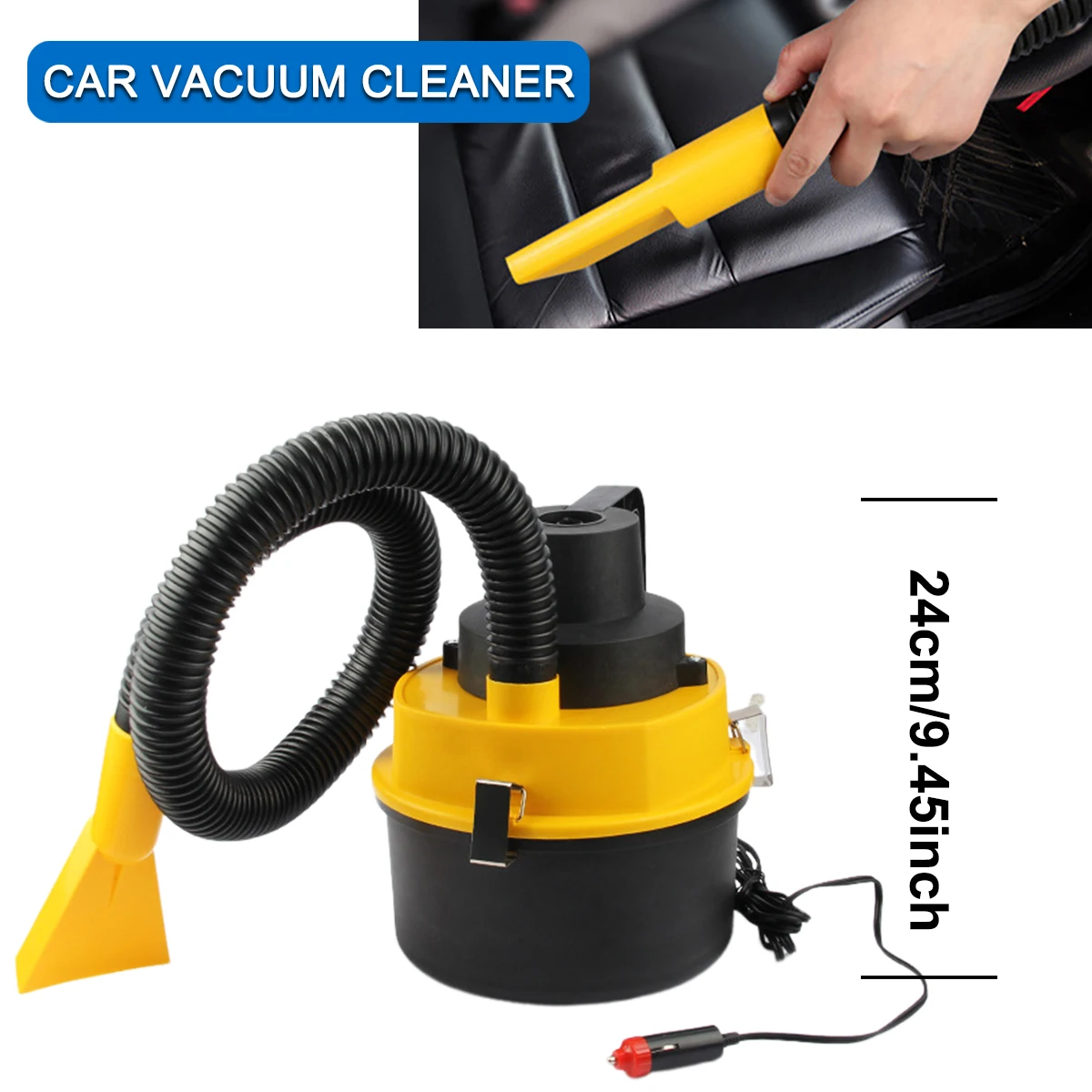 Multifunctional Car Vacuum Cleaner Dry/Wet DC 12V 60W High Power Portable Car Vacuum Cleaner Universal Cleaning Appliance 1
