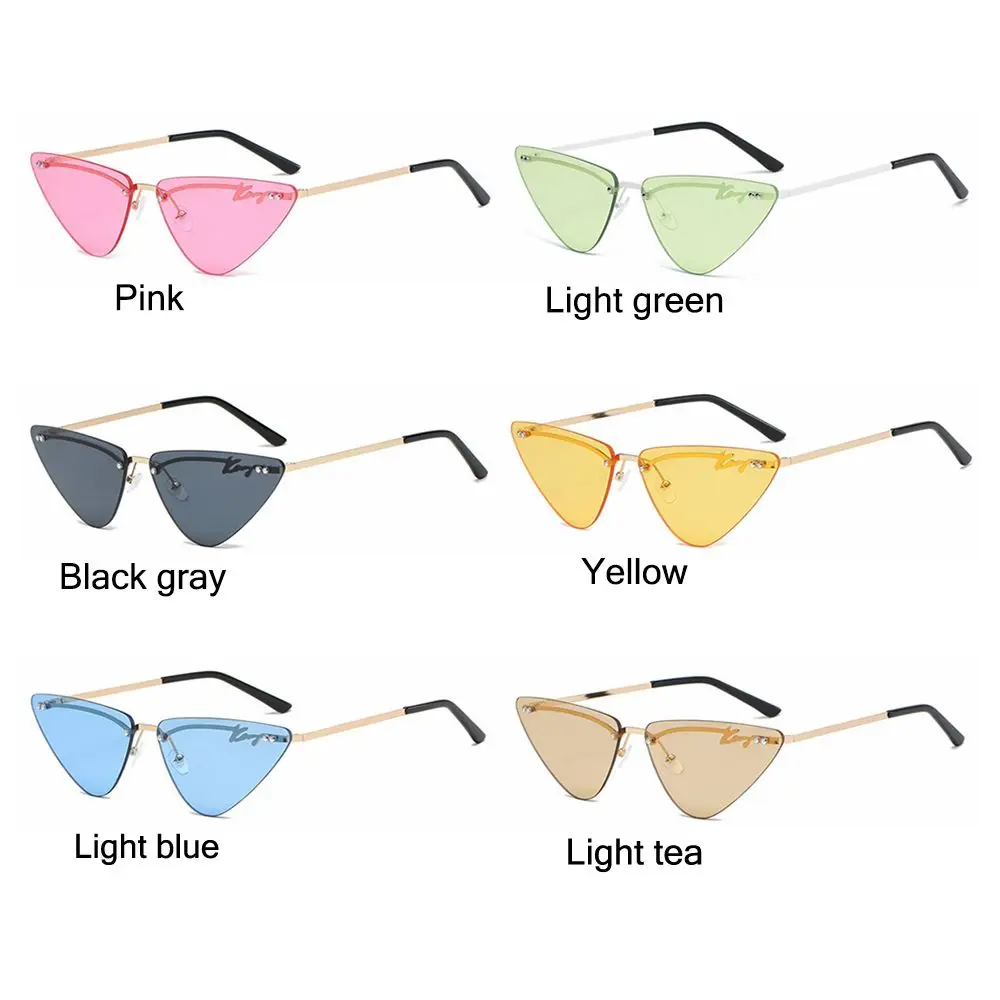 Trend Eyewear Rimless Ocean Lens Ladies Shades Retro Sunglasses Sun Glasses Womens Sunglasses