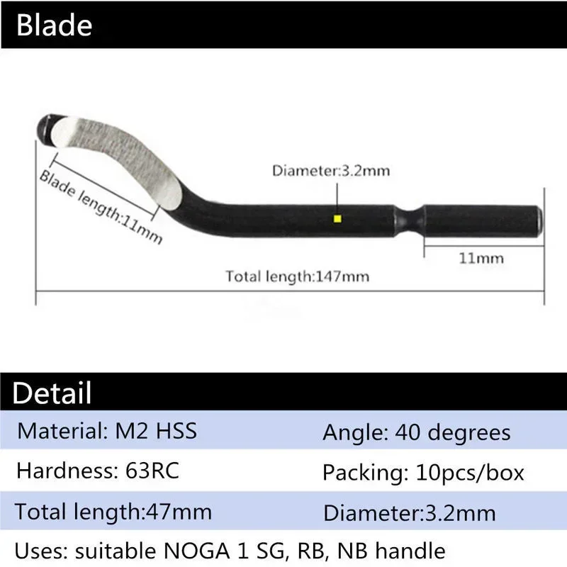 Kit d'ébavurage NB1100 avec 10 lames - Outil de modelisme