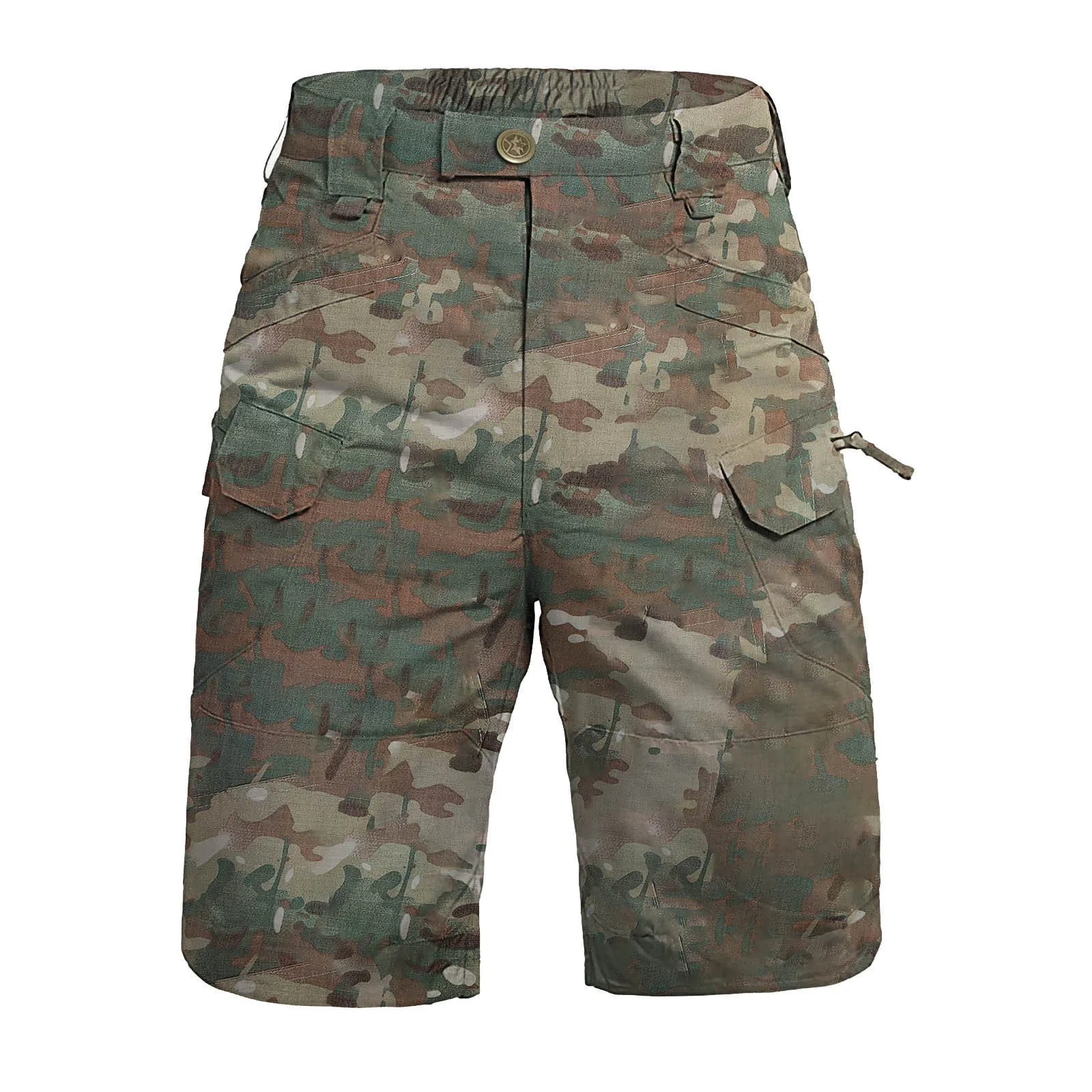 

Cargo Shorts Male Fashion Casual Camouflage Printed Loose Multi-pocket Outdoor Jogging Shorts Men's Military Pants Bermuda