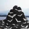 Bats Pattern Throw Blanket Halloween Goth Fleece Flannel Lightweight Blankets for Home Office Couch Bed Sofa Car All Season 2
