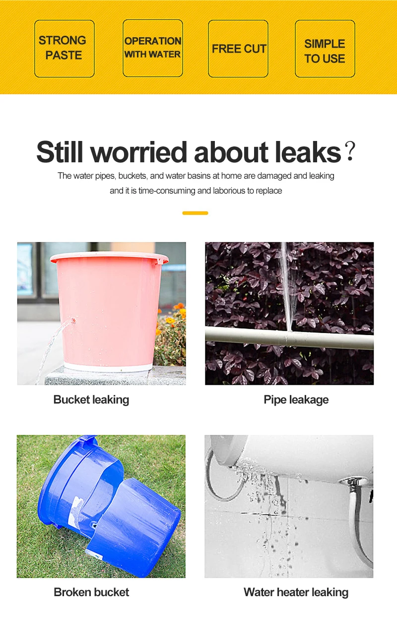 fita parar vazamentos selo reparação fita desempenho