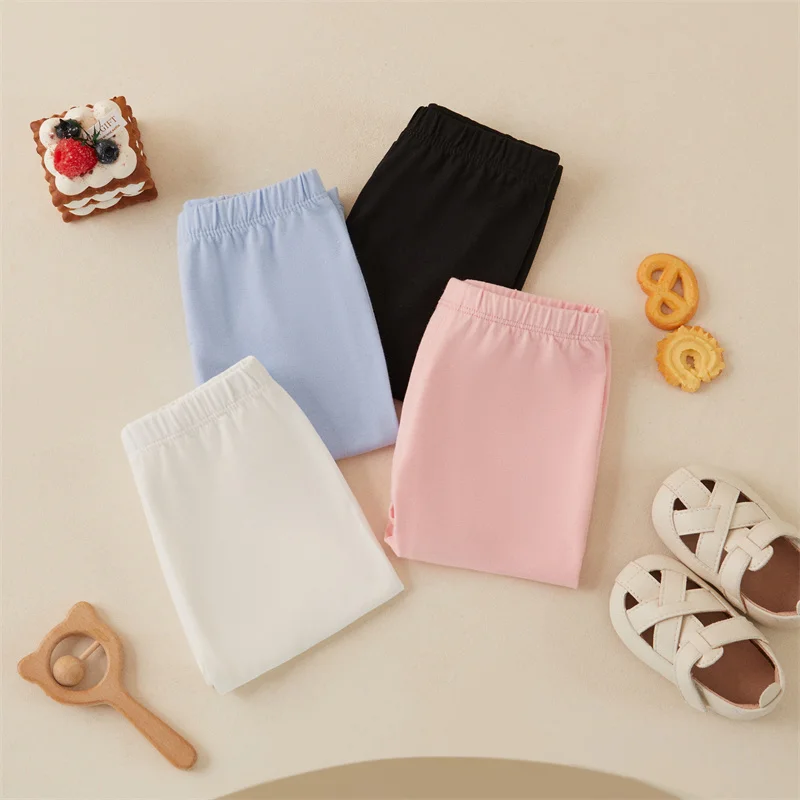 Tregren 1-8Y Kids Sports Pants Casual Elastic Waist Solid Color Athletic Long Sweatpants Infant Toddler Clothes for Boys Girls