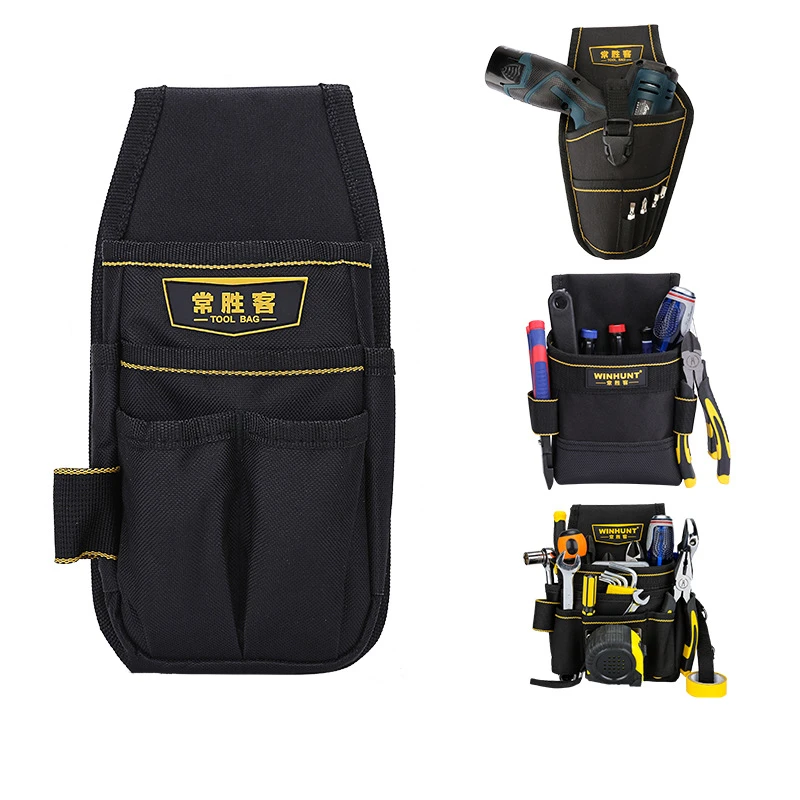 

Canvas electrician bodypack kit Portable multi pocket waterproof kit Multi function kit Oxford cloth bag