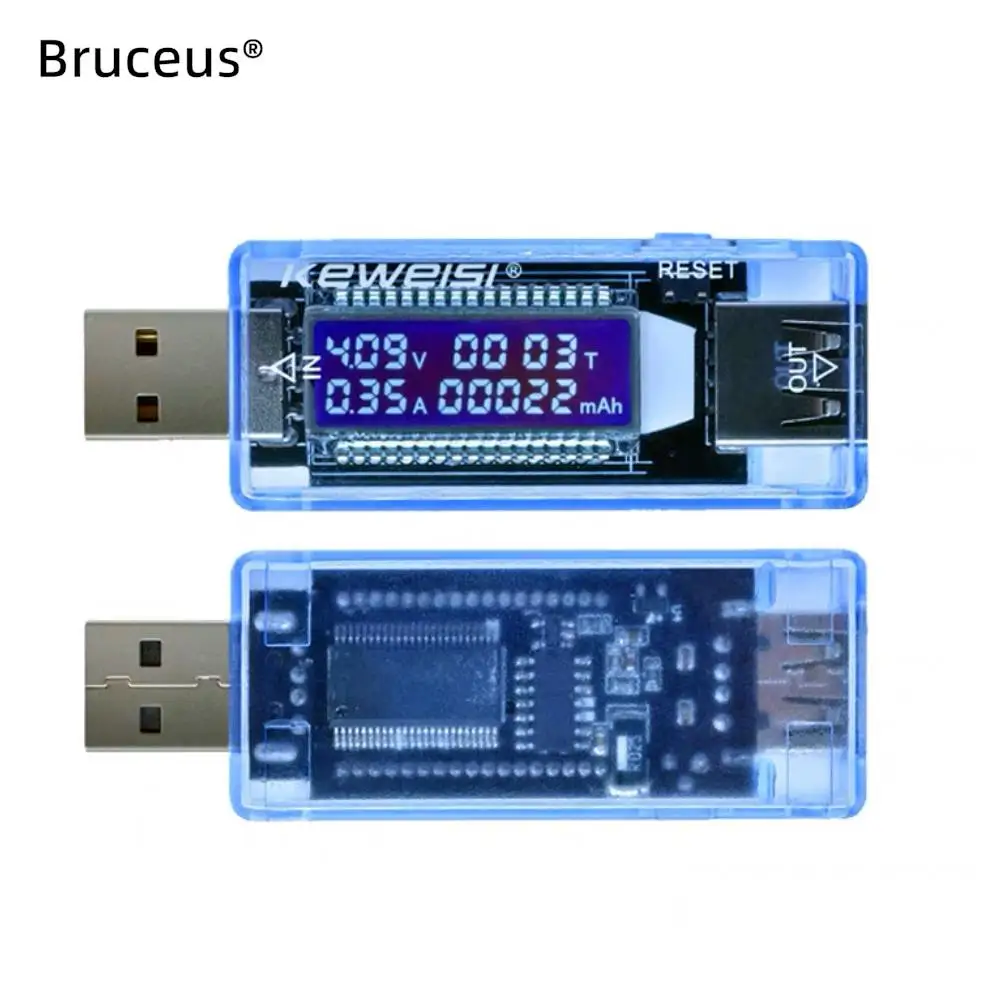 KWS-V20 USB Tester LCD Display Voltage Current Meter Capacity Battery Charger Power Bank Detector USB Voltmeter Ammeter