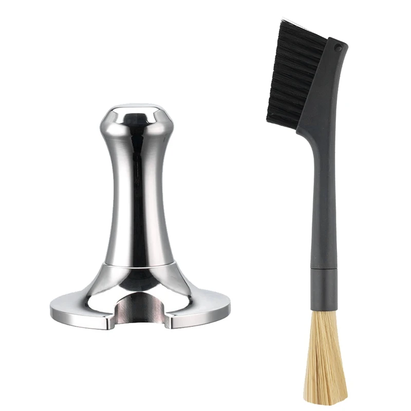 

51Mm Tamper Handmade Coffee Pressed Powder Hammer Espresso Maker Cafe Barista Tools Machine Accessories With Brush
