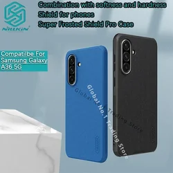 NILLKIN Super Frosted Shield Pro Shockproof Phone Case Protective Cover for Galaxy A36 5G (Black)