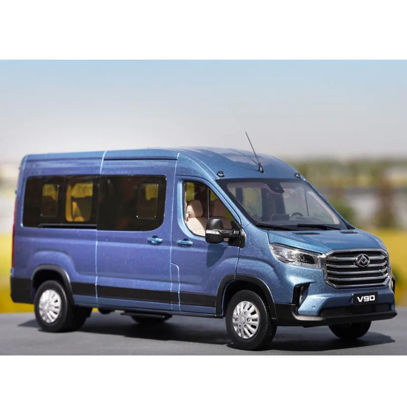 

Diecast 1/18 Scale Maxus's V90 Minivan Business Car Simulation Alloy Car Model Static Ornaments Collection Display Toy Gift