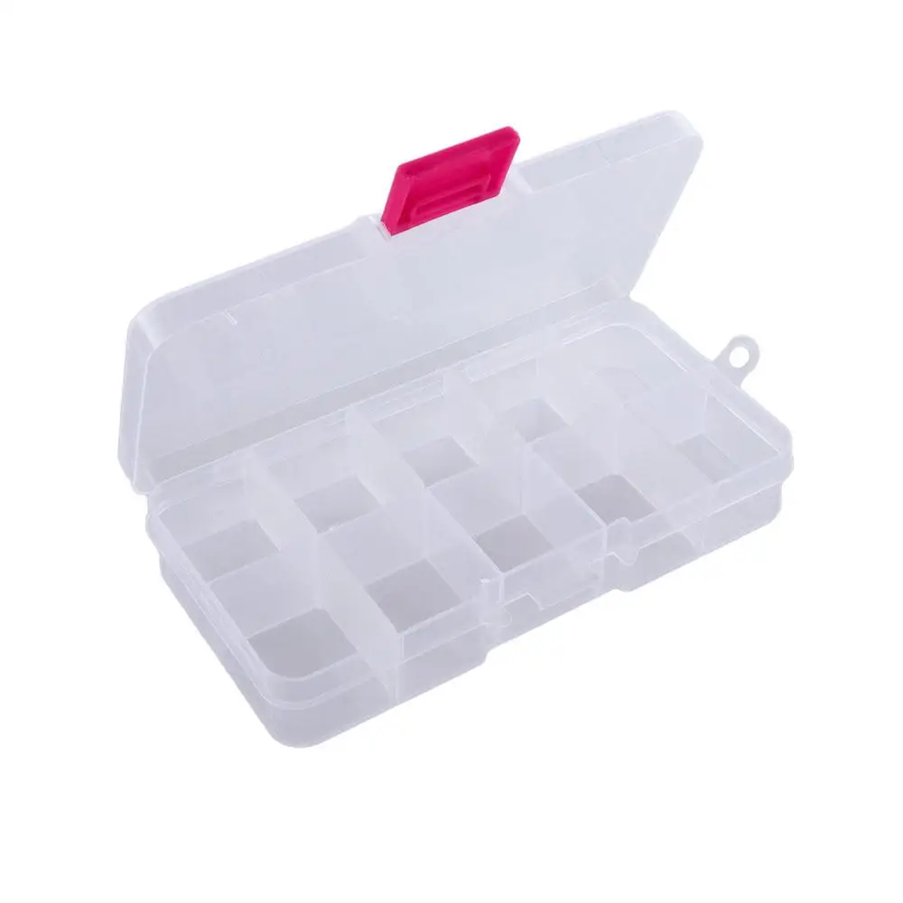 

Box Fishing Tools Storage Case Plastic Detachable Transparent Fishing Tackle Box Storage Box Fishing Box 10 Compartments