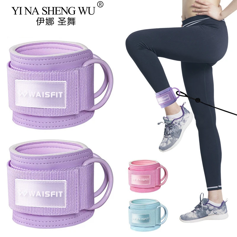 5Pcs Ankle Straps Foot Support Cuff Unisex Yoga Pilates Resistance Bands With Ankle Padd Gym Workouts Weight Leg Training Brace