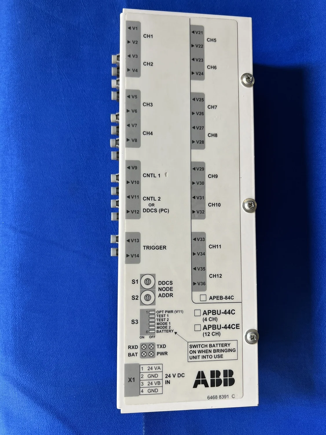 ABB frequency converter ACS800 fiber distribution board APBU-44C 6468 8391  C original disassembly and packaging