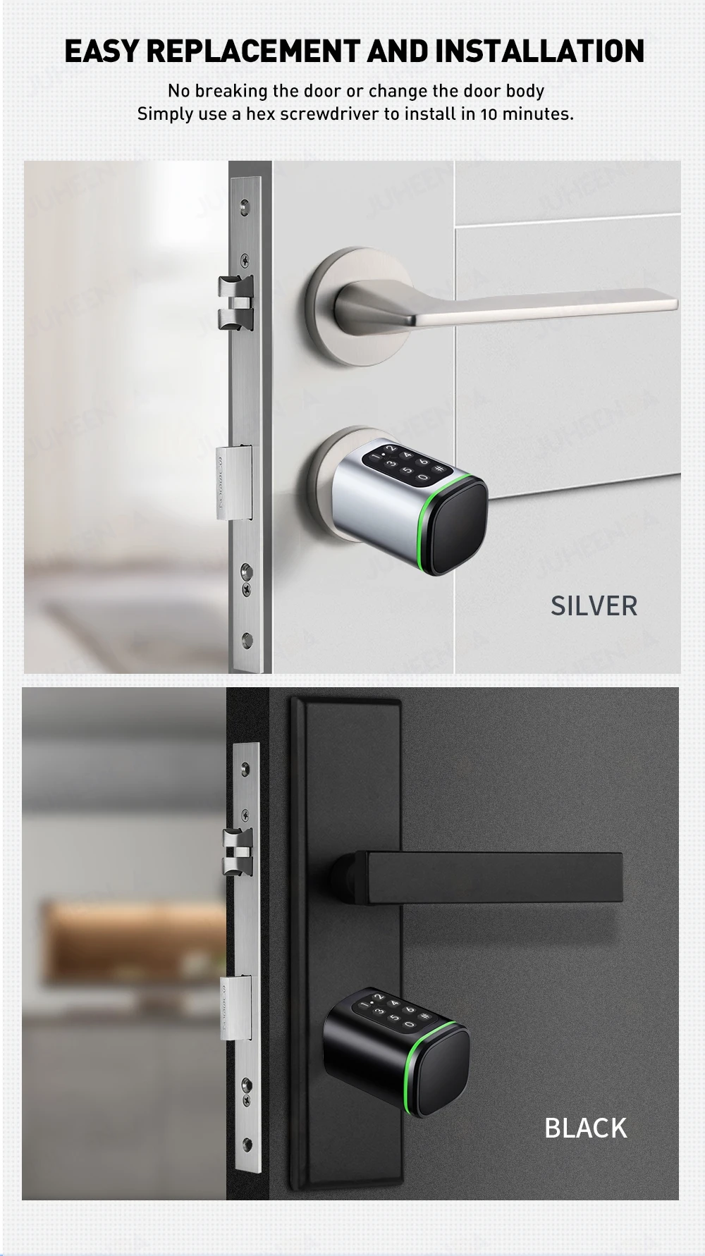 Ilock-04B Empreinte Digitale Sans Clé Tuya Serrure De Porte