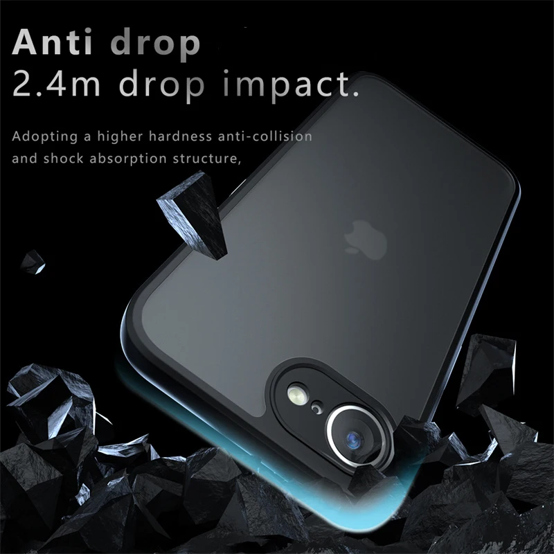 For iPhone 16e Case For Apple iPhone 16e Cover Funda Luxury Matte PC + TPU Shockproof Protective Phone Cover Cases iPhone 16e 3