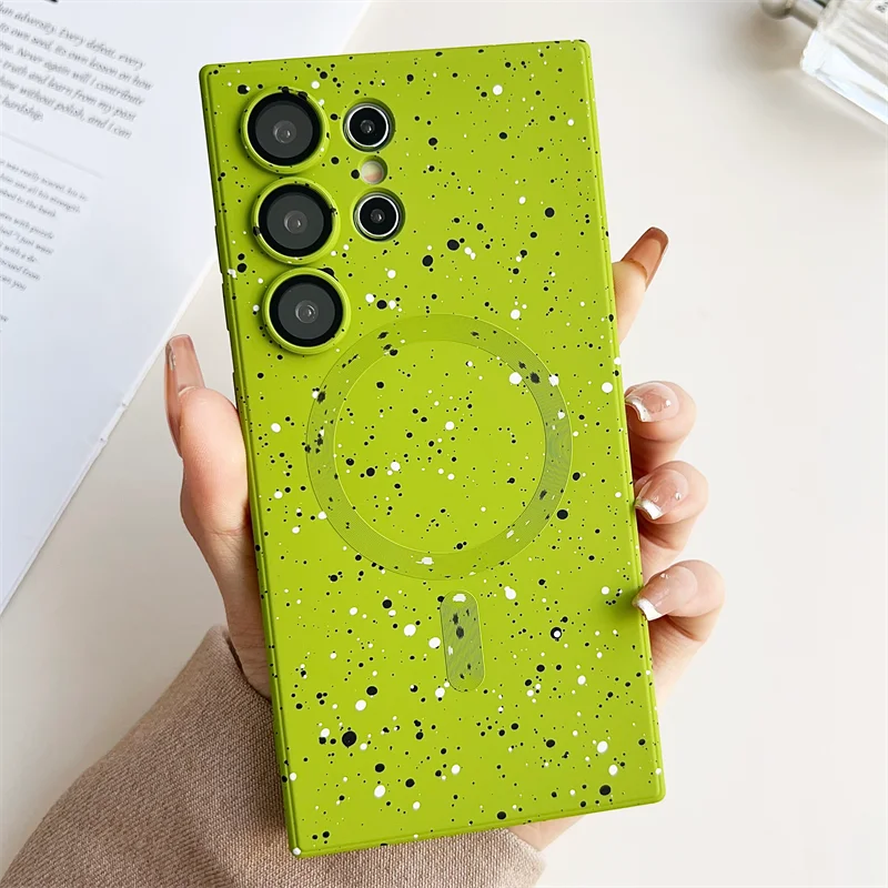 Speckle Ink Starry Sky Soft Silicone Magnetic Case