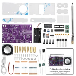 DIY FM Radio Kit with Digital Display - Electronic Learning Assembly Parts (DIY Kit)