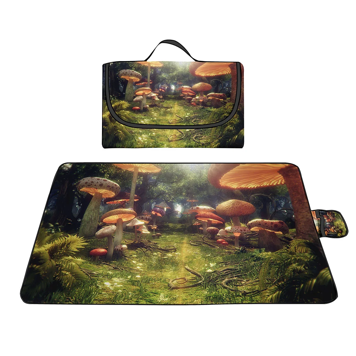 

Psychedelic Mushrooms Outdoor Sandproof & Waterproof Picnic Blankets,Beach Blanket Mat,Durable Rug for Camping,Hiking,Travelling