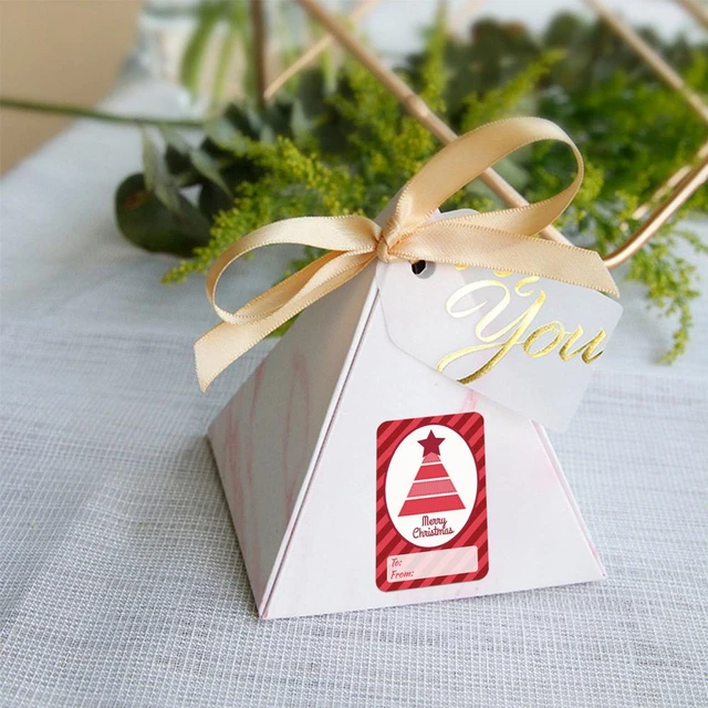 Autocollants d'étiquette de cadeau de Noël  Étiquette Kraft Cadeaux de  Noël-Cadeau autocollant de Noël-Aliexpress
