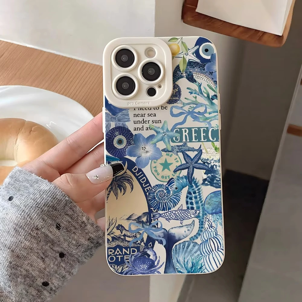 Coastal Sea Star Turtle Ocean Phone Case Cover