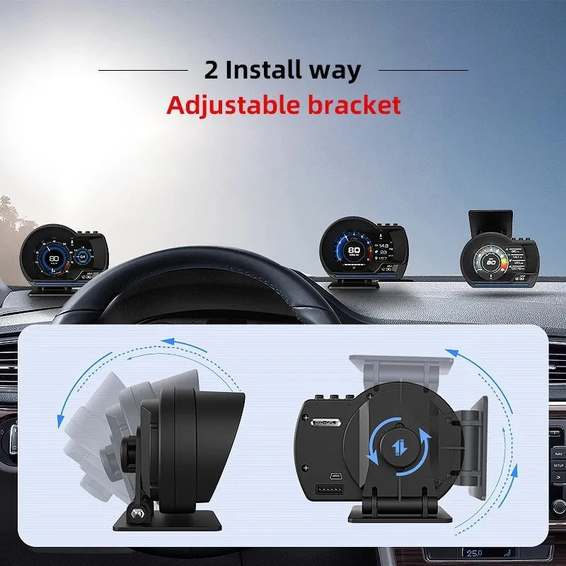 ڵ OBD2  A500 GPS Ʈ   ÷   ˶ ͺ   µ RPM