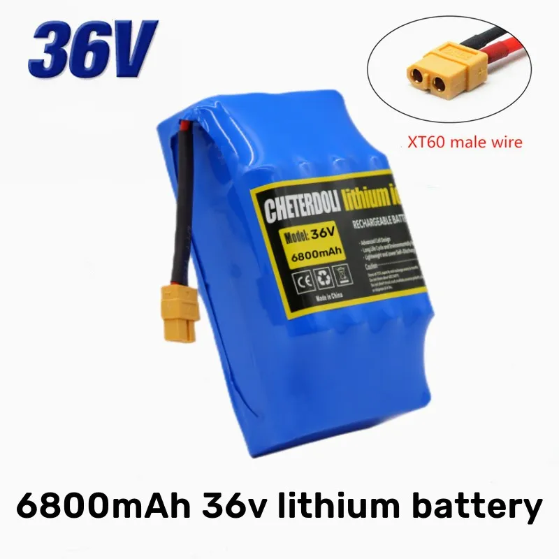 

36V Rechargeable Lithium Ion Battery Pack 4400mah 4.4Ah Lithium Battery for Electric Self Balancing Scooter Hoverboard Unicycle