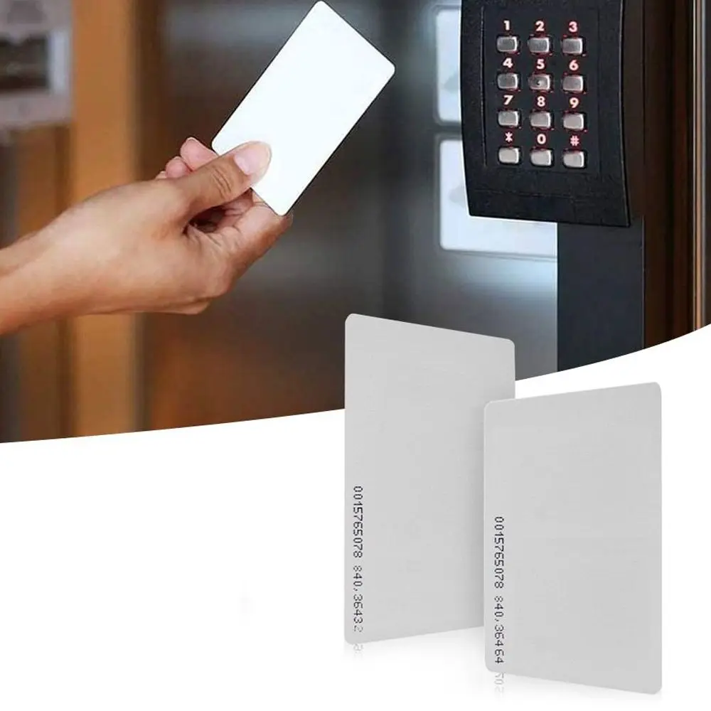 10Pcs RFID Card NFC ID/IC Access Control Card 86*54*0.8mm ABS Portable Durable RFID Tag Access Control System Accessories