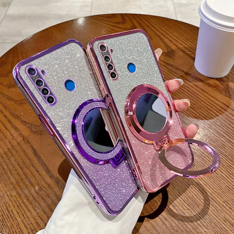 Glitter Mirror Magnetic Electroplated Soft Bumper Vogue Phone Case