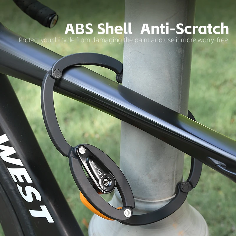 Bike Locks Heavy Duty Anti Theft WOTOW Foldable Bike Lock