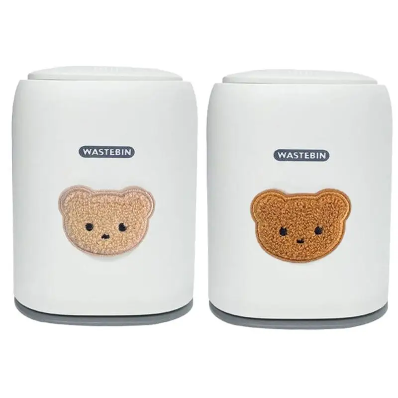 

Mini Car Trash Can Car Dustbin Organizer With Lid Portable Leak Proof Desktops Trash Can For Desktops Portable Rubbish Bin For