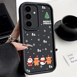 Festive Holiday Soft TPU Phone Case - Christmas & New Year Edition for Samsung A56 (A626 Black)