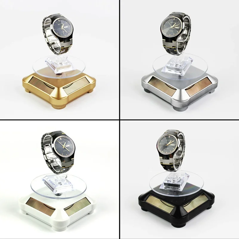 Rotating Mini Solar Display Stand for Jewelry and Accessories