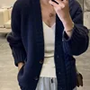 Cardigans Para Mujer New Thicken Autumn Winter Sweater Women Knitwears Coat Long Sleeve Tops Loose Lazy Style кардиган женский 2