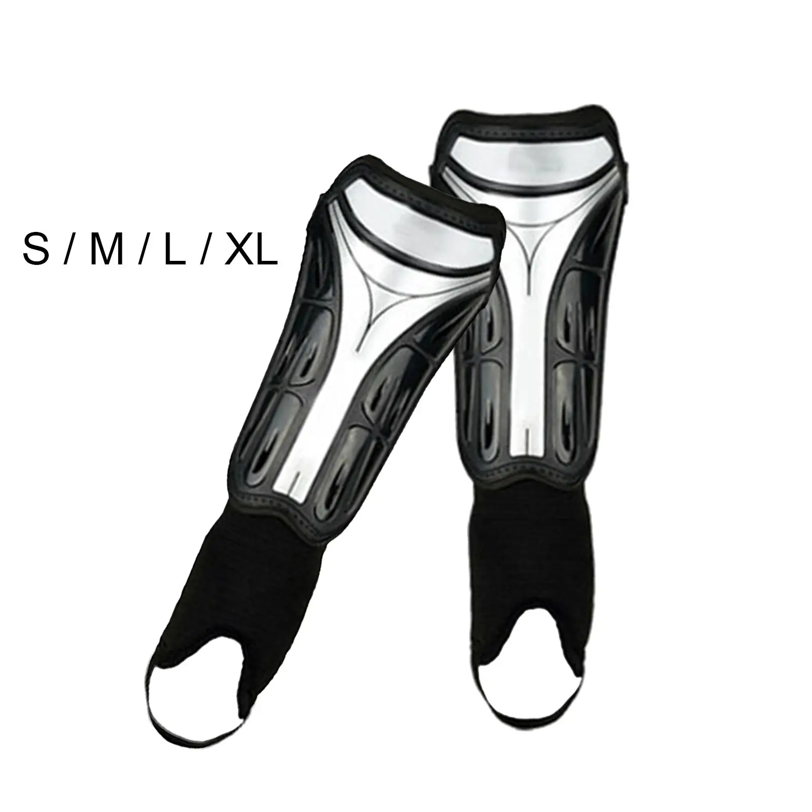 1 Pair Football Shin Guards Adjustable 