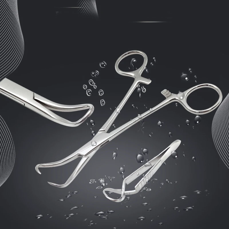 

Stainless Steel Papa Towel Forceps Medical Cloth Papa Dressing ForcepsTweezer Type Flat Head