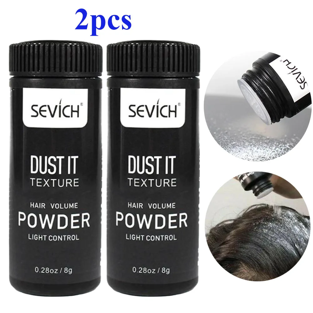 2pcs/set Fluffy Hair Powder Mattifying Powder For Increased Hair Volume Styling To Finalize Hair Design Unisex Hair Powder