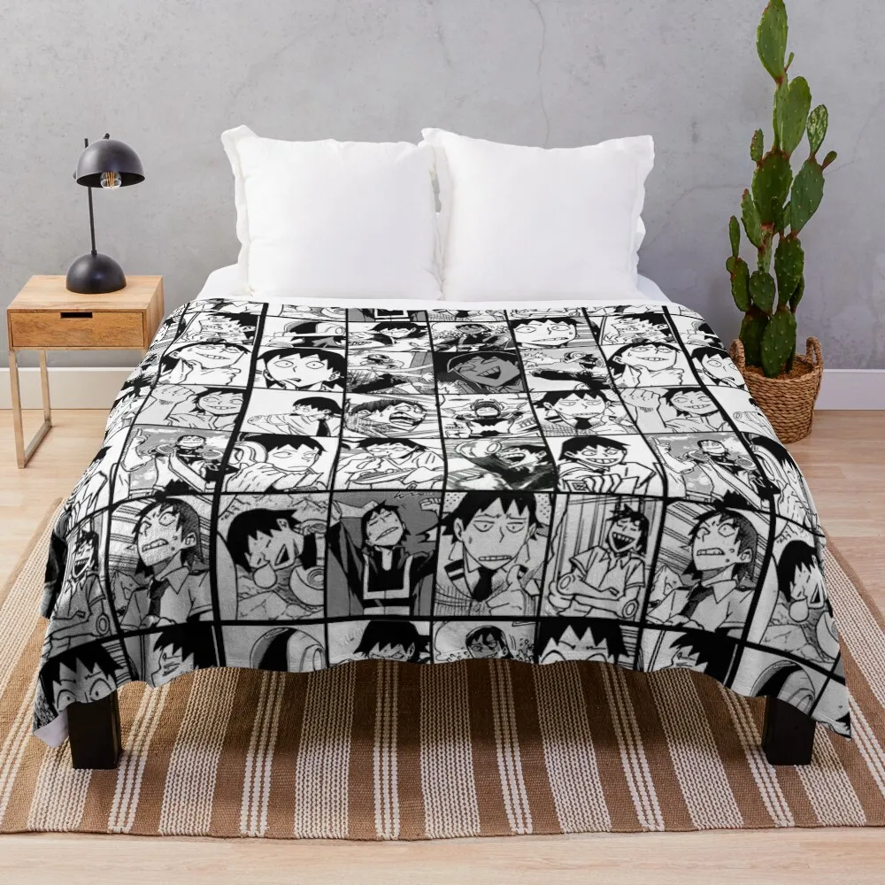 Vero Hero- Manga Panel Collage Throw Coperta Cosplay Anime Winter Beds Coperte Trapuntate