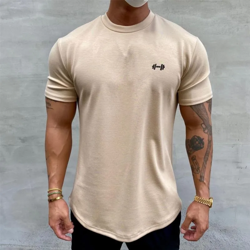 Gym  Muscle Fitness T Shirt 2022 New Brand Men Outdoor Hip Hop Streetwear Loose Half Sleeve Male Summer Bodybuilding Tee Tops sport t shirt