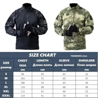 Men Multicam Military Uniform Combat Shirt Tactical Shirt Long Sleeve Paintball Camping Hunting Clothing 2