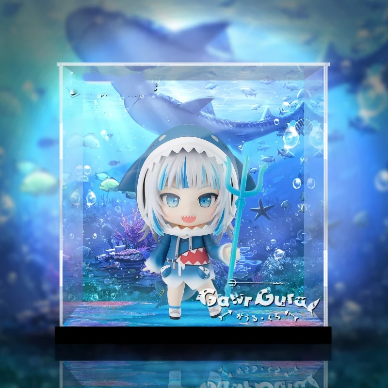 

The Gawr Gura Figure Anime Chibi Figure 10cm Pvc Action Model Toys Anime Figure Gawr Gura Baby Shark Chidren Birthday Gifts
