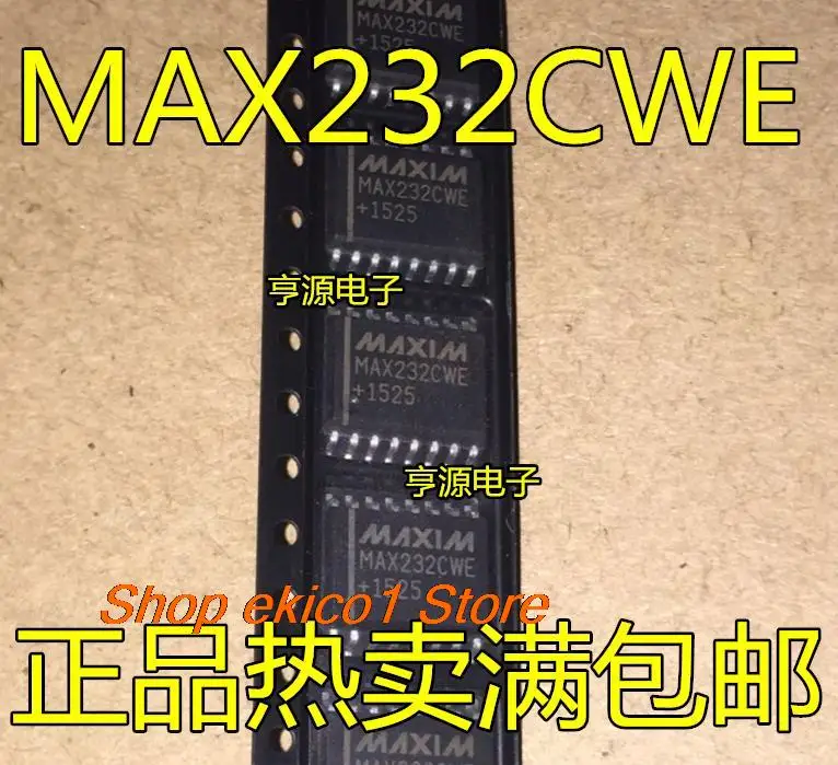 

10 шт., Оригинальные запасные части MAX232CWE EWE MAX232 SOP16 MAX121CWE
